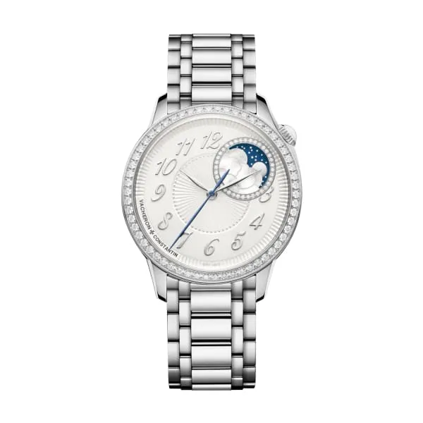 Vacheron Constantin Vacheron Constantin Egerie 37mm Ref 8005F120AB497 Opaline Silver Pleated Dial Diamond Bezel Stainless Steel Bracelet Bracelets Vacheron Constantin Vacheron Constantin Egerie 37mm Ref 8005F120AB497 Opaline Silver Pleated Dial Diamond Bezel Stainless Steel Bracelet Bracelets