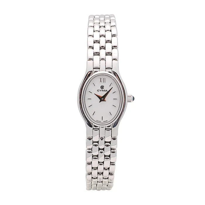 Watches Meierotto Jewelers Cyma Ladies Watch 14K White Gold MOP Dial 28 x 18mm Quartz PreownedFINAL SALE Watches Meierotto Jewelers Cyma Ladies Watch 14K White Gold MOP Dial 28 x 18mm Quartz PreownedFINAL SALE