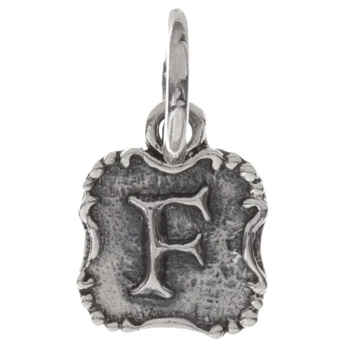 Waxing Poetic Waxing Poetic Crest Insignia Charm F Charm Necklaces