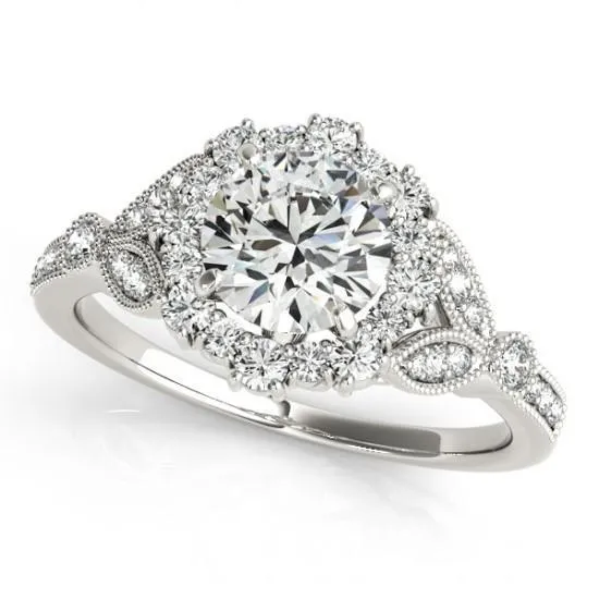 150 Carats Halo Round Natural Earth Mined Diamond Engagement Fancy Ring White Gold 14K GB Rings 150 Carats Halo Round Natural Earth Mined Diamond Engagement Fancy Ring White Gold 14K GB Rings