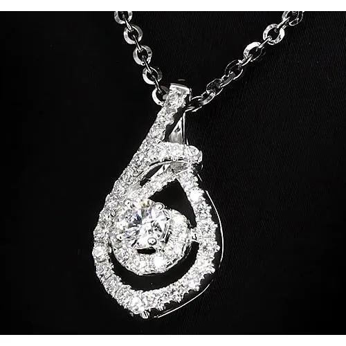 150 Carats Round Natural Earth Mined Diamond Twirl Style Pendant White Gold Jewelry GB Necklaces 150 Carats Round Natural Earth Mined Diamond Twirl Style Pendant White Gold Jewelry GB Necklaces