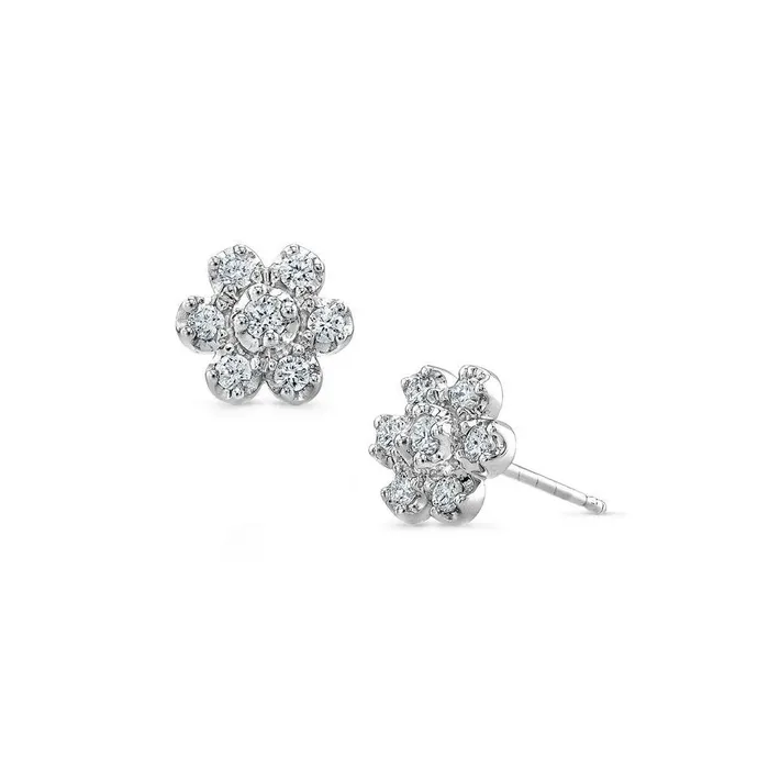 250 Carats Round Natural Earth Mined Diamond Stud Earring Ladies White Gold Jewelry GB Earrings 250 Carats Round Natural Earth Mined Diamond Stud Earring Ladies White Gold Jewelry GB Earrings