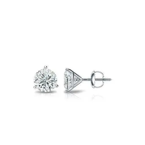 250 Ct Natural Earth Mined Diamond Women Studs Earrings White Gold 14K New GB Earrings 250 Ct Natural Earth Mined Diamond Women Studs Earrings White Gold 14K New GB Earrings