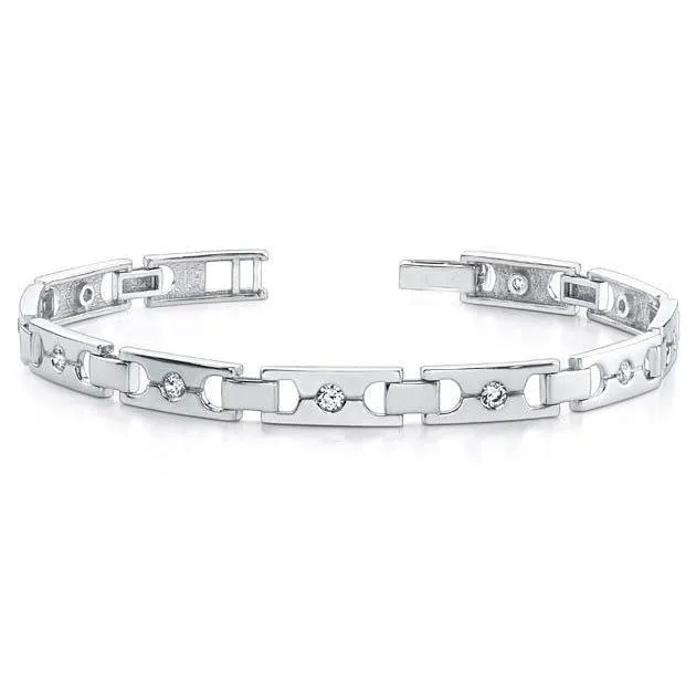 2 Carats Round Natural Earth Mined Diamond Gents Bracelet White Gold Mens Jewelry GB Bracelets 2 Carats Round Natural Earth Mined Diamond Gents Bracelet White Gold Mens Jewelry GB Bracelets