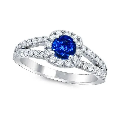 325 Ct Brilliant Cut Ceylon Sapphire Natural Earth Mined Diamonds Ring White Gold 14K GB Rings 325 Ct Brilliant Cut Ceylon Sapphire Natural Earth Mined Diamonds Ring White Gold 14K GB Rings