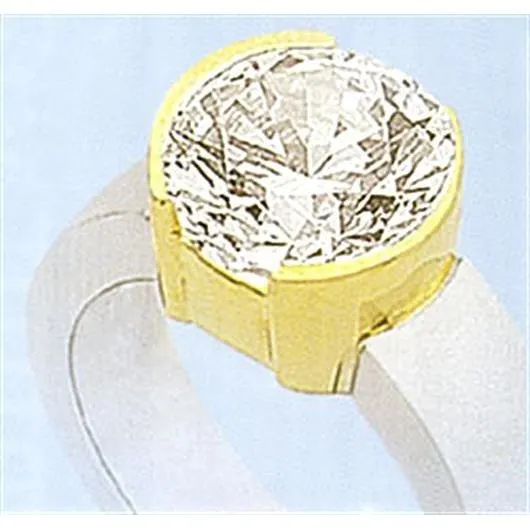 3 Carat Natural Earth Mined Diamond Solitaire Ring Two Tone Gold 14K GB Rings 3 Carat Natural Earth Mined Diamond Solitaire Ring Two Tone Gold 14K GB Rings
