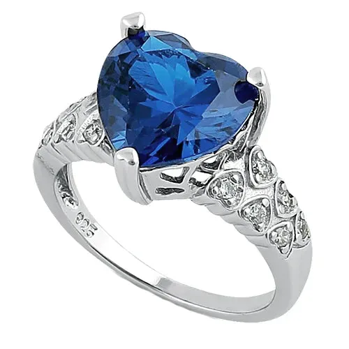 6 Ct Heart Sapphire Ladies Ring HarryChadEntcom Rings