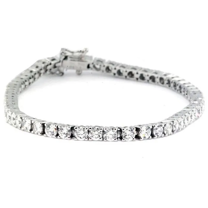 Bracelets Round Brilliant Cut Natural Earth Mined Diamond Tennis Bracelet White Gold 14K 660 Ct GB Bracelets Round Brilliant Cut Natural Earth Mined Diamond Tennis Bracelet White Gold 14K 660 Ct GB