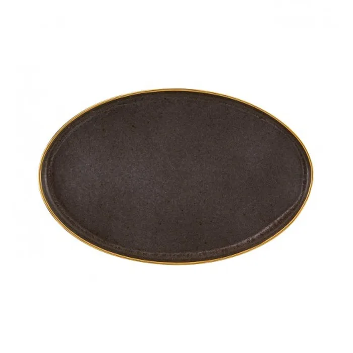 Casa Alegre Gold Stone Oval Platter 41 Bronze Casa Alegre Earrings