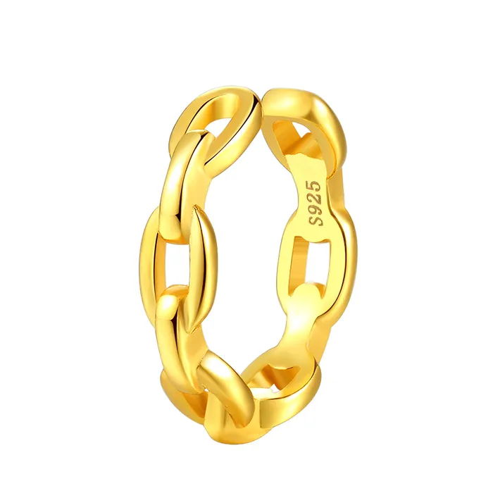 Chunky Chain Ear Cuff Sterling Silver Gold Hey Happiness Earrings