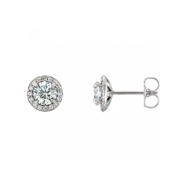 Earrings Brilliant Natural Earth Mined Diamond Halo Stud Ladies Earrings 330 Carat White Gold 14K GB Earrings Brilliant Natural Earth Mined Diamond Halo Stud Ladies Earrings 330 Carat White Gold 14K GB