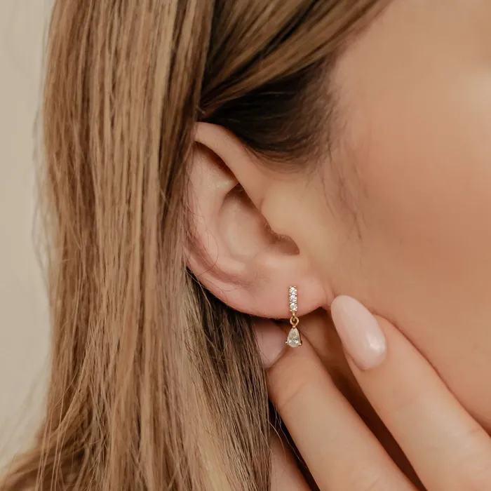 Earrings Gemstone Bar Drop Stud Earrings Sterling Silver Hey Happiness Earrings Gemstone Bar Drop Stud Earrings Sterling Silver Hey Happiness