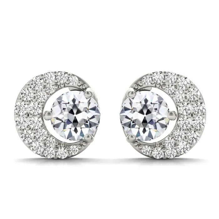 Earrings HarryChadEntcom Half Moon Earth Mined Diamond Earrings 650 Ct Old Cut Gold Studs Earrings HarryChadEntcom Half Moon Earth Mined Diamond Earrings 650 Ct Old Cut Gold Studs