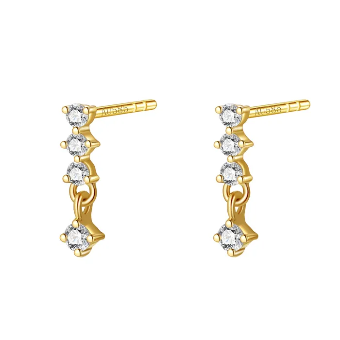 Earrings Hey Happiness Luminara Stud Earrings 14K Gold