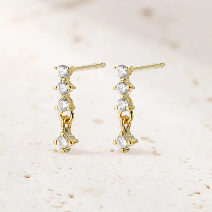 Earrings Hey Happiness Luminara Stud Earrings 14K Gold Earrings Hey Happiness Luminara Stud Earrings 14K Gold