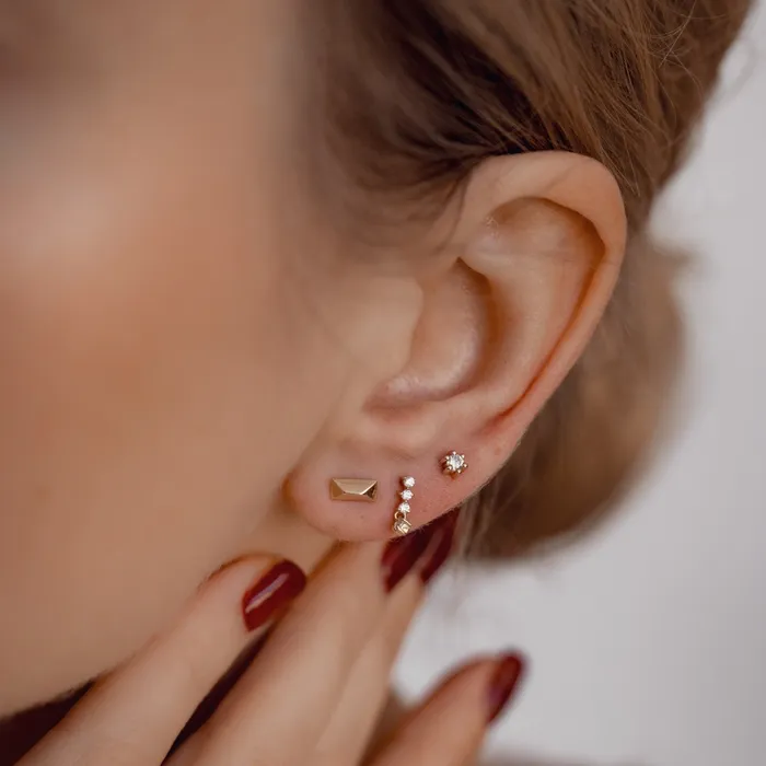 Earrings Hey Happiness Luminara Stud Earrings 14K Gold Earrings Hey Happiness Luminara Stud Earrings 14K Gold