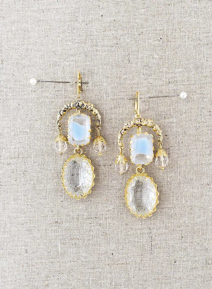 Earrings twigs honey Goddess chandelier earrings Style 9025