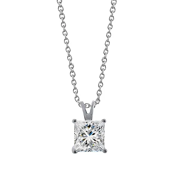 GB Big Natural Earth Mined Diamond Pendant Necklace 3 Carat Gorgeous White Gold 14K Jewelry Necklaces GB Big Natural Earth Mined Diamond Pendant Necklace 3 Carat Gorgeous White Gold 14K Jewelry Necklaces