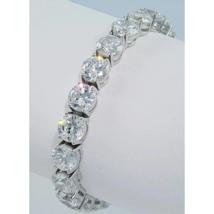 GB Bracelets 22 Carat Natural Earth Mined Diamond Tennis Bracelet