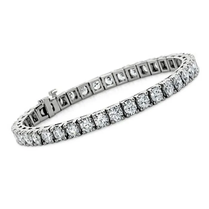 GB Bracelets 925 Ct Round Cut Real Natural Earth Mined Diamond Tennis Women Bracelet Solid GB Bracelets 925 Ct Round Cut Real Natural Earth Mined Diamond Tennis Women Bracelet Solid