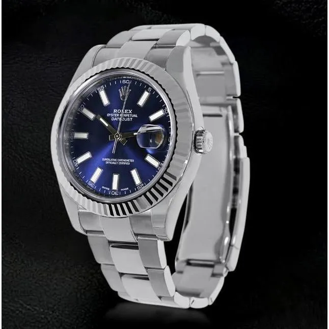 GB Bracelets Rolex Datejust Ii 41Mm Blue Dial Men Watch Ss Oyster Bracelet GB Bracelets Rolex Datejust Ii 41Mm Blue Dial Men Watch Ss Oyster Bracelet