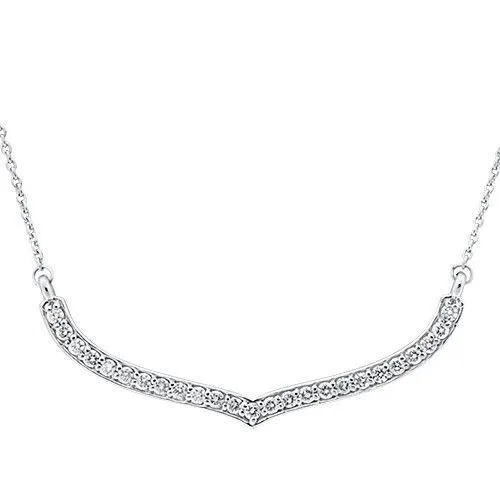 GB Necklaces 2 Ct Natural Earth Mined Diamond Women Necklace 14K White Gold GB Necklaces 2 Ct Natural Earth Mined Diamond Women Necklace 14K White Gold