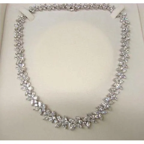 GB Necklaces 40 Ct Small Ladies Necklace Sparkling Genuine Natural Earth Mined Diamonds New GB Necklaces 40 Ct Small Ladies Necklace Sparkling Genuine Natural Earth Mined Diamonds New