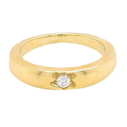 GB Rings 050 Carats Gypsy Genuine Natural Earth Mined Diamond Solitaire Ring Yellow Gold 14K GB Rings 050 Carats Gypsy Genuine Natural Earth Mined Diamond Solitaire Ring Yellow Gold 14K