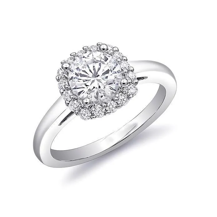 GB Rings 150 Carat Natural Earth Mined Diamond Engagement Halo Ring 14K White Gold GB Rings 150 Carat Natural Earth Mined Diamond Engagement Halo Ring 14K White Gold