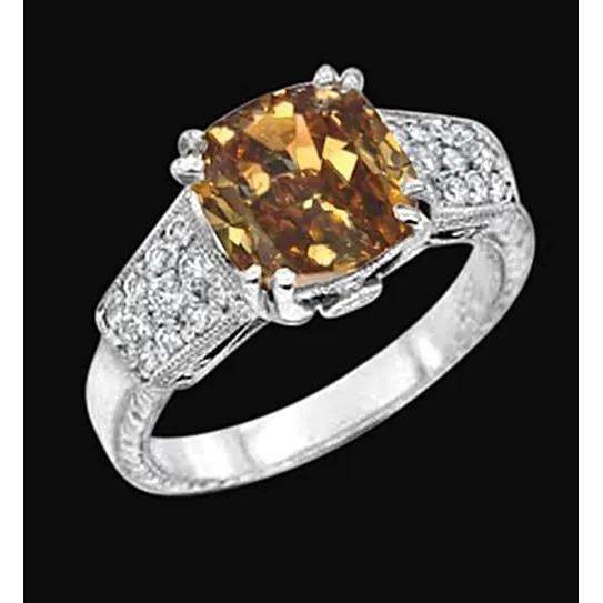 GB Rings 175 Ct Cushion Cut Natural Earth Mined Diamond Ring Gemstone 14K White Gold GB Rings 175 Ct Cushion Cut Natural Earth Mined Diamond Ring Gemstone 14K White Gold