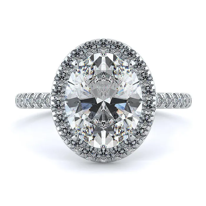 GB Rings 350 Carats Oval Round Natural Earth Mined Diamond Engagement Halo Ring GB Rings 350 Carats Oval Round Natural Earth Mined Diamond Engagement Halo Ring
