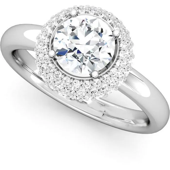 GB Rings 3 Carats Round Natural Earth Mined Diamond Engagement Ring Gold White GB Rings 3 Carats Round Natural Earth Mined Diamond Engagement Ring Gold White