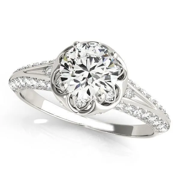 GB Rings Antique Style 370 Carats Round Natural Earth Mined Diamonds Wedding Ring White Gold GB Rings Antique Style 370 Carats Round Natural Earth Mined Diamonds Wedding Ring White Gold