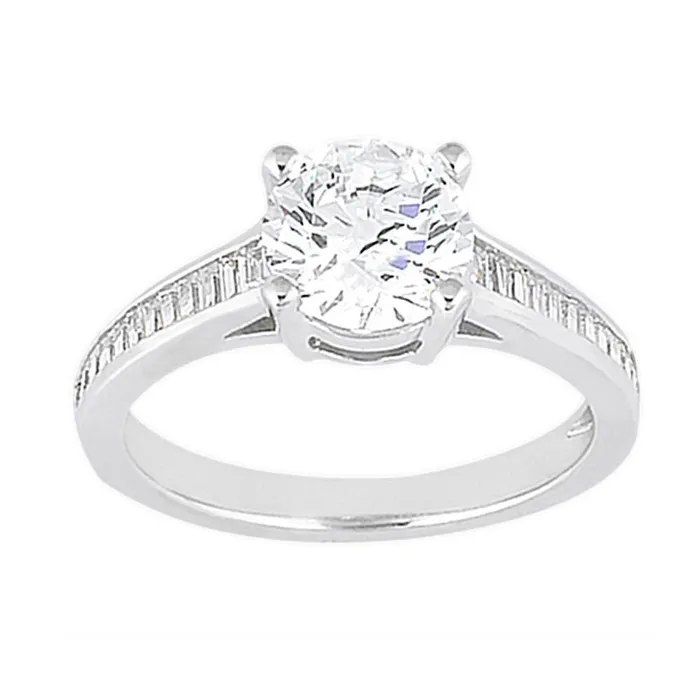 GB Rings Channel Setting Natural Earth Mined Diamond 231 Carat Engagement Solitaire Ring GB Rings Channel Setting Natural Earth Mined Diamond 231 Carat Engagement Solitaire Ring