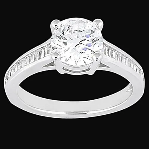 GB Rings Channel Setting Natural Earth Mined Diamond 231 Carat Engagement Solitaire Ring GB Rings Channel Setting Natural Earth Mined Diamond 231 Carat Engagement Solitaire Ring
