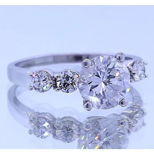 GB Rings Five Stone Natural Earth Mined Diamond Engagement Ring Prong Setting 225 Carats GB Rings Five Stone Natural Earth Mined Diamond Engagement Ring Prong Setting 225 Carats