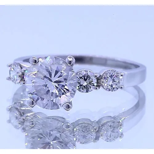 GB Rings Five Stone Natural Earth Mined Diamond Engagement Ring Prong Setting 225 Carats GB Rings Five Stone Natural Earth Mined Diamond Engagement Ring Prong Setting 225 Carats