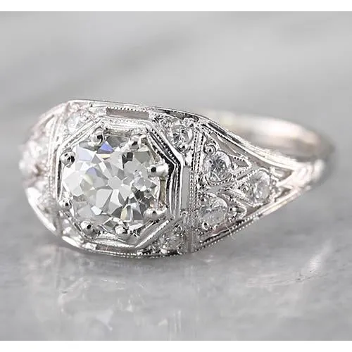 GB Rings Old Miner Real Natural Earth Mined Diamond Ring 2 Carats White Gold 14K GB Rings Old Miner Real Natural Earth Mined Diamond Ring 2 Carats White Gold 14K
