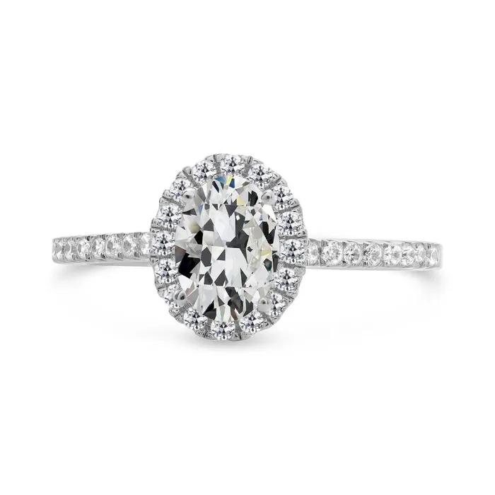 GB Rings Oval Old Mine Cut Natural Earth Mined Diamond Halo Ring Womens Jewelry 550 Carats GB Rings Oval Old Mine Cut Natural Earth Mined Diamond Halo Ring Womens Jewelry 550 Carats