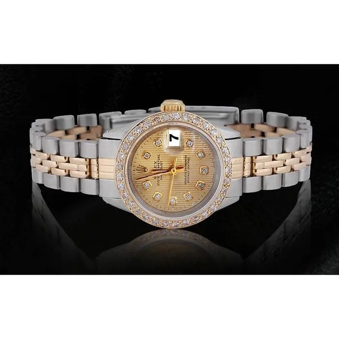 GB Watches Rolex Datejust Tapestry Diamond Dial Bezel Ladies Watch Ss Gold GB Watches Rolex Datejust Tapestry Diamond Dial Bezel Ladies Watch Ss Gold