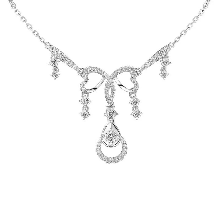GB White Gold 14K 500 Ct Brilliant Cut Real Natural Earth Mined Diamonds Women Necklace New Necklaces GB White Gold 14K 500 Ct Brilliant Cut Real Natural Earth Mined Diamonds Women Necklace New Necklaces