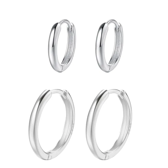Grace Earring Set Sterling Silver Gold Hey Happiness Earrings