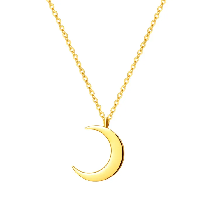 Half Moon Delicate Necklace Gold Hey Happiness Necklaces