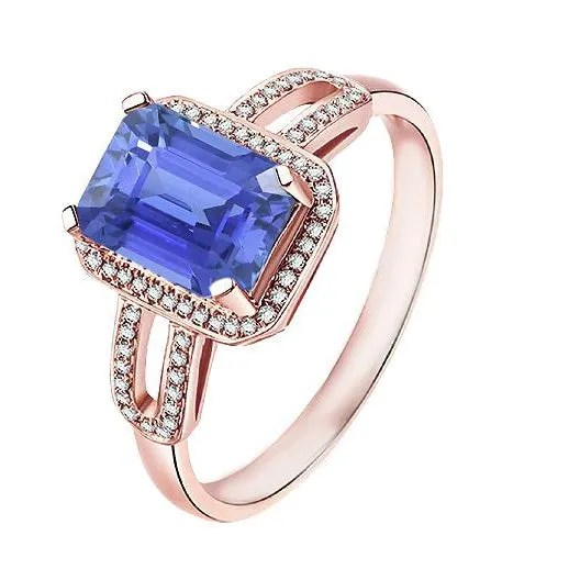 Halo Natural Earth Mined Diamond Blue Sapphire Emerald Ring 350 Carats Rose Gold 14K HarryChadEntcom Rings Halo Natural Earth Mined Diamond Blue Sapphire Emerald Ring 350 Carats Rose Gold 14K HarryChadEntcom Rings