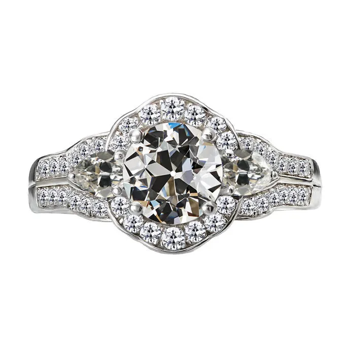 Halo Ring Pear Round Old Miner Real Natural Earth Mined Diamond Womens Jewelry 7 Carats HarryChadEntcom Rings Halo Ring Pear Round Old Miner Real Natural Earth Mined Diamond Womens Jewelry 7 Carats HarryChadEntcom Rings