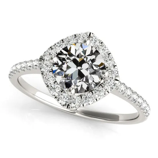 Halo Wedding Ring Round Old Cut Natural Earth Mined Diamond Pave Set 4 Carats HarryChadEntcom Rings Halo Wedding Ring Round Old Cut Natural Earth Mined Diamond Pave Set 4 Carats HarryChadEntcom Rings