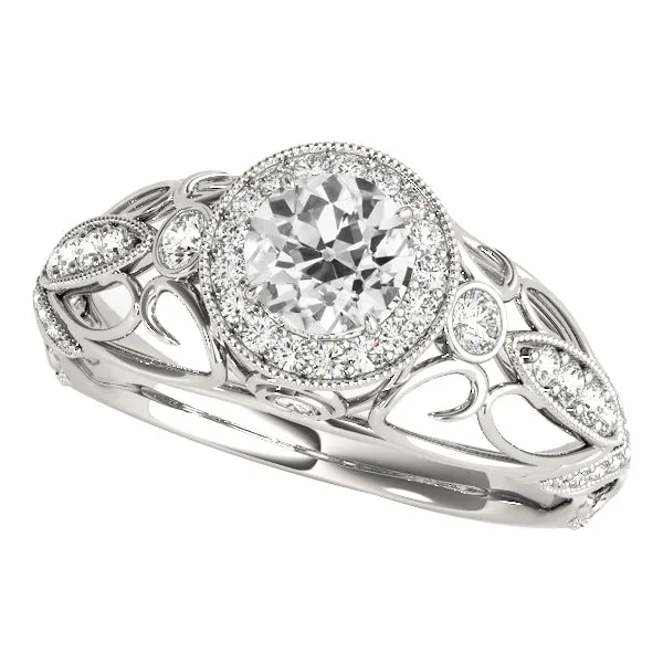 HarryChadEntcom 3 Stone Style Halo Ring Round Old Mine Cut Natural Earth Mined Diamonds 375 Carats Milgrain Rings HarryChadEntcom 3 Stone Style Halo Ring Round Old Mine Cut Natural Earth Mined Diamonds 375 Carats Milgrain Rings