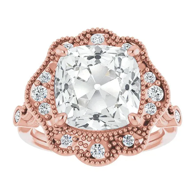 HarryChadEntcom Dazzling 11 Carat Big Cushion Lab Grown Diamond Ring Rings HarryChadEntcom Dazzling 11 Carat Big Cushion Lab Grown Diamond Ring Rings