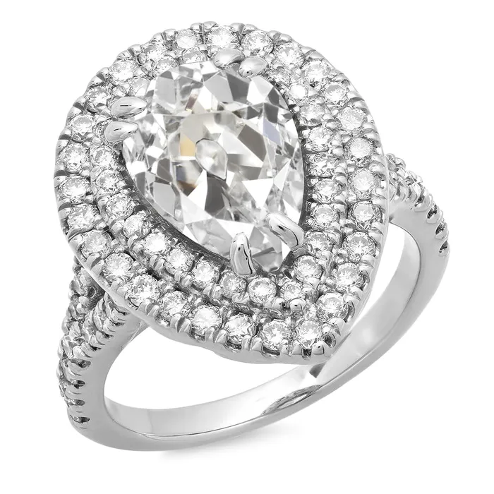 HarryChadEntcom Halo Ring Round Pear Old Miner Big Lab Grown Diamond Double Prong Set 1250 Carats Rings HarryChadEntcom Halo Ring Round Pear Old Miner Big Lab Grown Diamond Double Prong Set 1250 Carats Rings