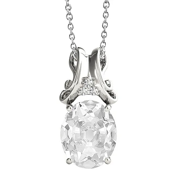 HarryChadEntcom Necklaces Real Natural Earth Mined Diamond Pendant Necklace With Bail Round Oval Old Miner 550 Carats HarryChadEntcom Necklaces Real Natural Earth Mined Diamond Pendant Necklace With Bail Round Oval Old Miner 550 Carats